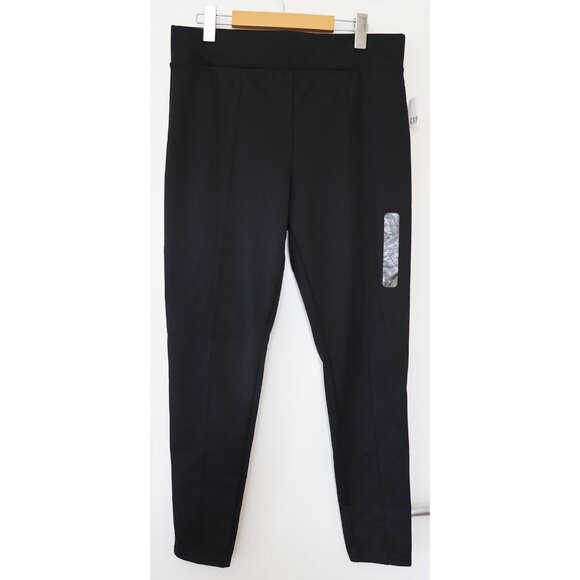 BNWT GAP Seamed Ponte Knit Leggings Black Large - Picture 1 of 5